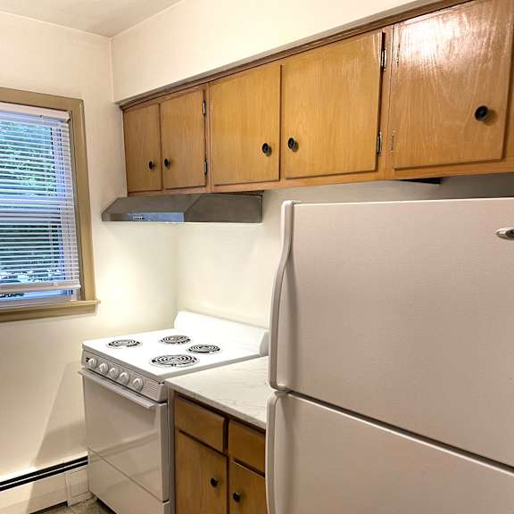 ample cabinet space.