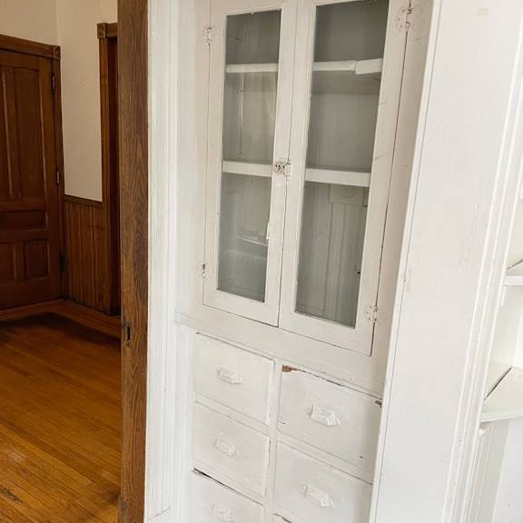 built-in hutch.