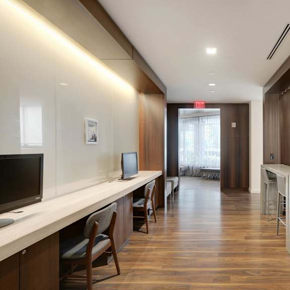 business center at the graham at southern towers, alexandria, virginia, 22311