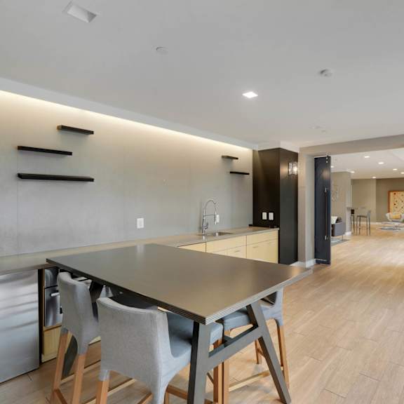 clubroom with sink at the graham at southern towers, alexandria