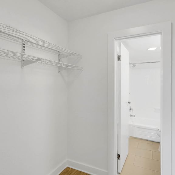 closet at the graham at southern towers, alexandria, virginia