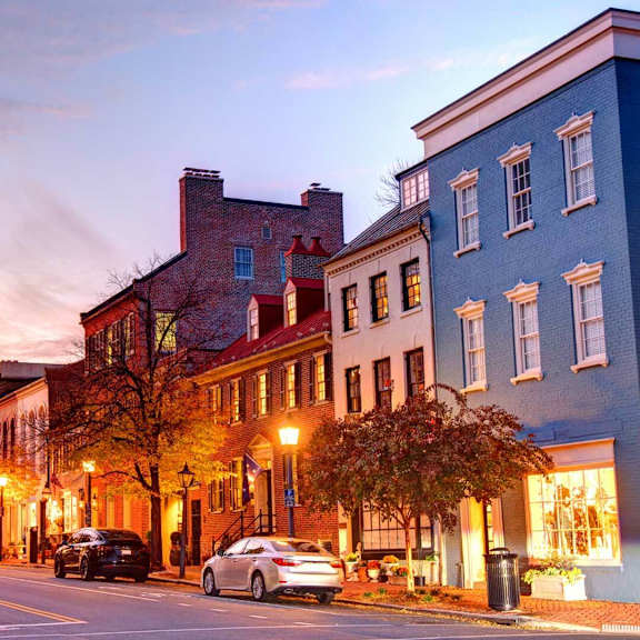 street view of a city with cars parked at the graham at southern towers, virginia, 22311