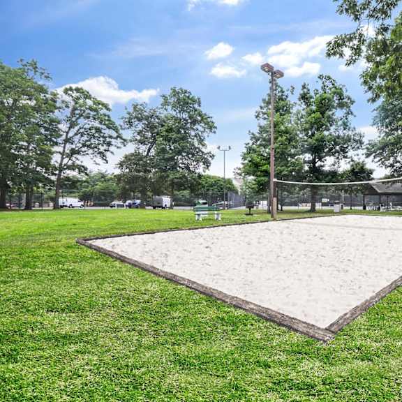 volleyball court at the graham at southern towers, alexandria, virginia
