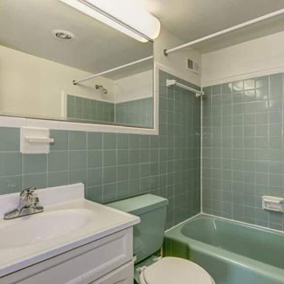 bathroom with sink at monticello at southern towers, alexandria, virginia