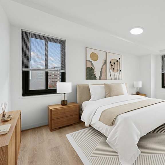 master bedroom at sherwood at southern towers, alexandria, 22311