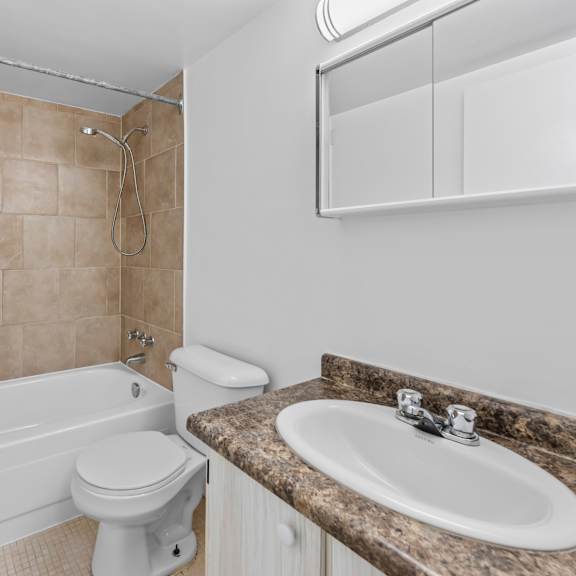 a white toilet sits next to a bathtub in a bathroom.