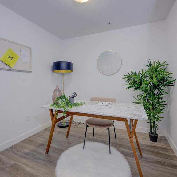 work desk at the maverick apartments, kitchener, n2h 0e3