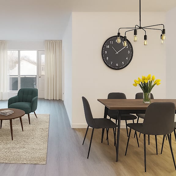mcgee apartments living room staged