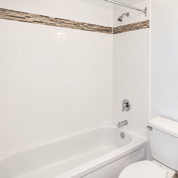 a white toilet sits next to a bathtub in a bathroom.