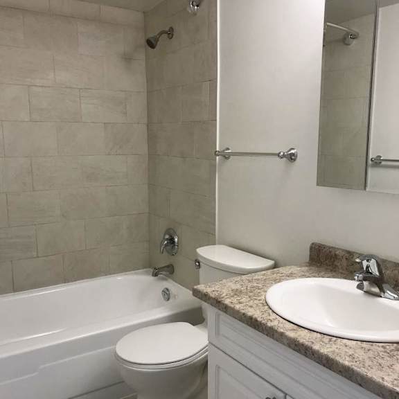 a white toilet sits next to a bathtub in a bathroom.
