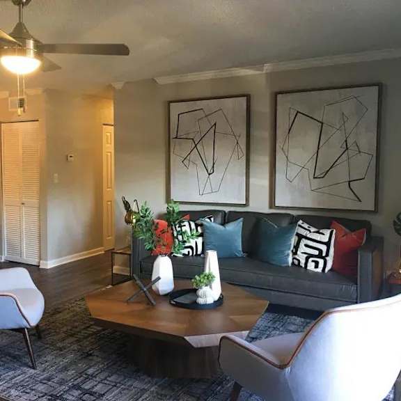 spacious living area at latitude at riverchase, hoover, alabama