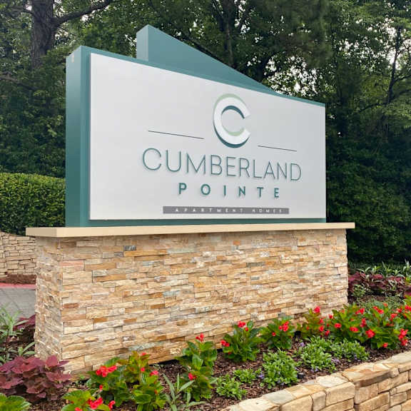 property signage at cumberland pointe, smyrna, georgia