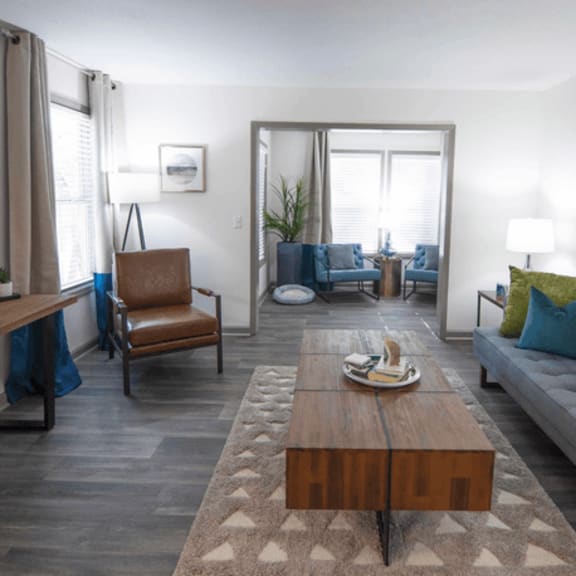 large living room at paces ridge at vinings, atlanta