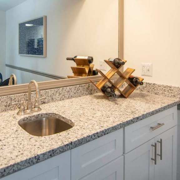a kitchen counter with a sink at paces ridge at vinings, atlanta, ga, 30339