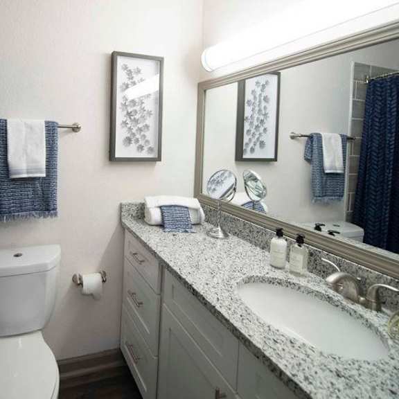 luxurious bathroom at paces ridge at vinings, atlanta, 30339