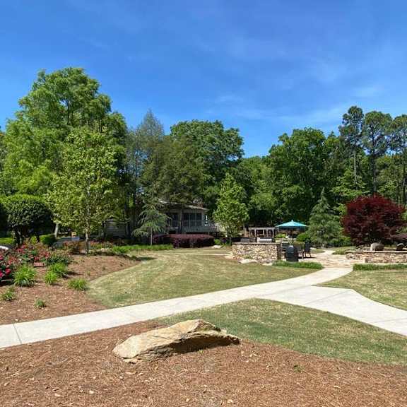 walking path at paces ridge at vinings, atlanta, ga, 30339