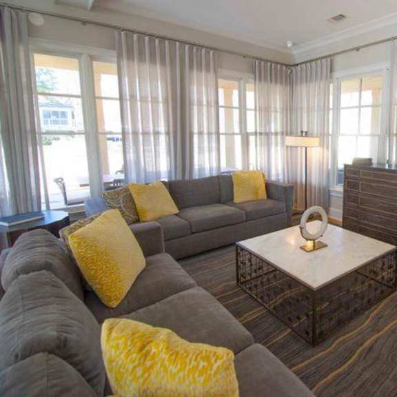 living room at paces ridge at vinings, atlanta, georgia
