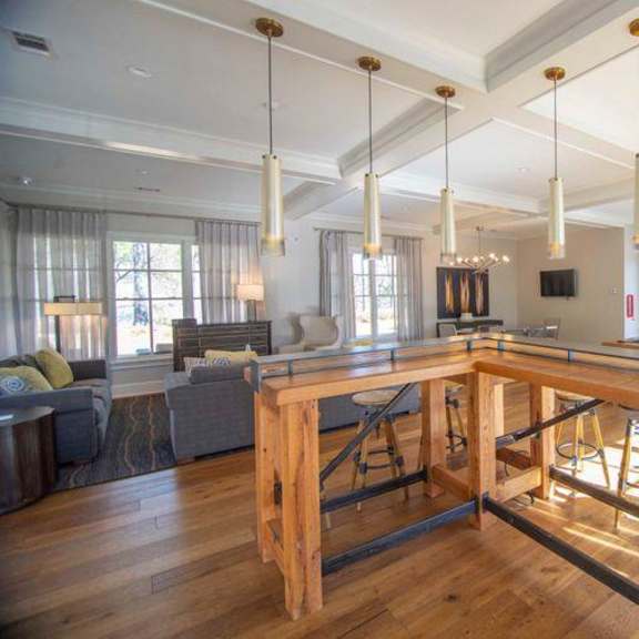 clubroom with billiards table at paces ridge at vinings, georgia, 30339
