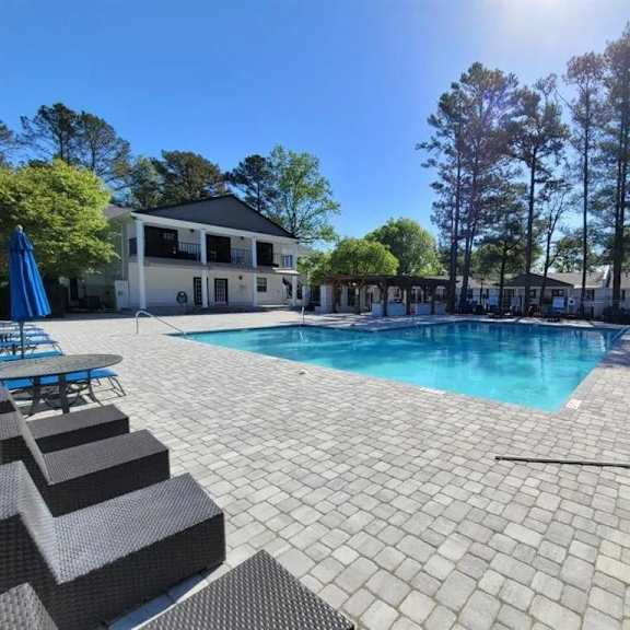 pool with sundecks at vinings rivervue, atlanta, 30339