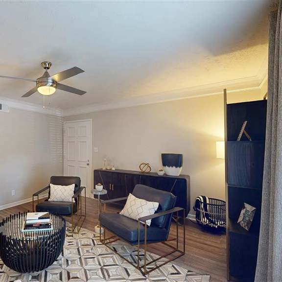 large living room at vinings rivervue, atlanta