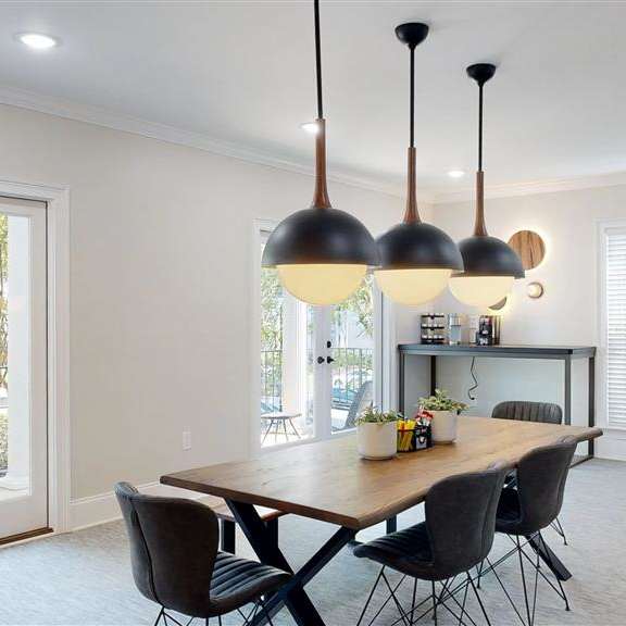 conference area and social nooks at vinings rivervue, atlanta, ga, 30339