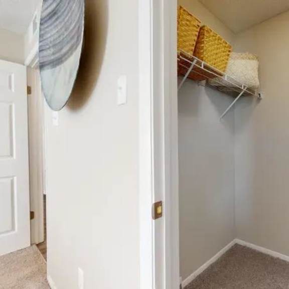 spacious closet at breckinridge vue, duluth, georgia