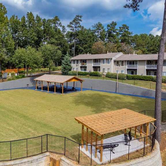 outdoor pavilion at spalding vue, peachtree corners, ga