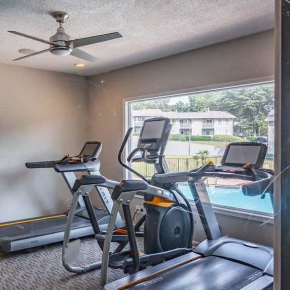 cardio machines at spalding vue, peachtree corners, georgia