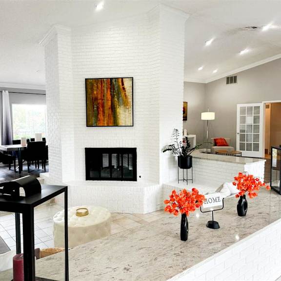firepit living area at vue on medlock, peachtree corners, georgia