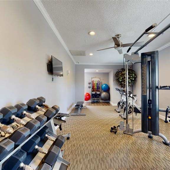 free weights at vue on medlock, georgia, 30092
