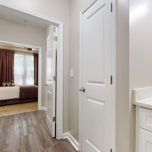 a bathroom with a white sink and a mirror at embry hills, atlanta, 30042