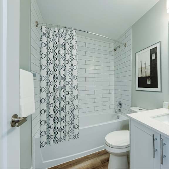 a white toilet sits next to a bathtub in a bathroom.