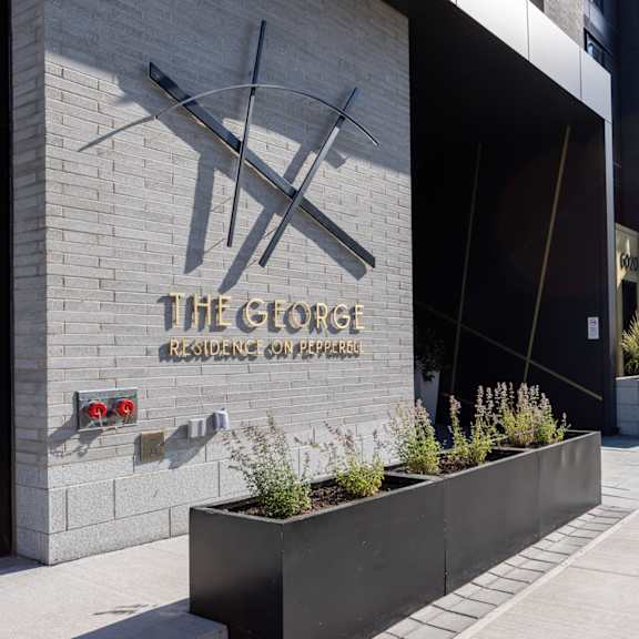 the george residence on peppermint lane has a modern design.