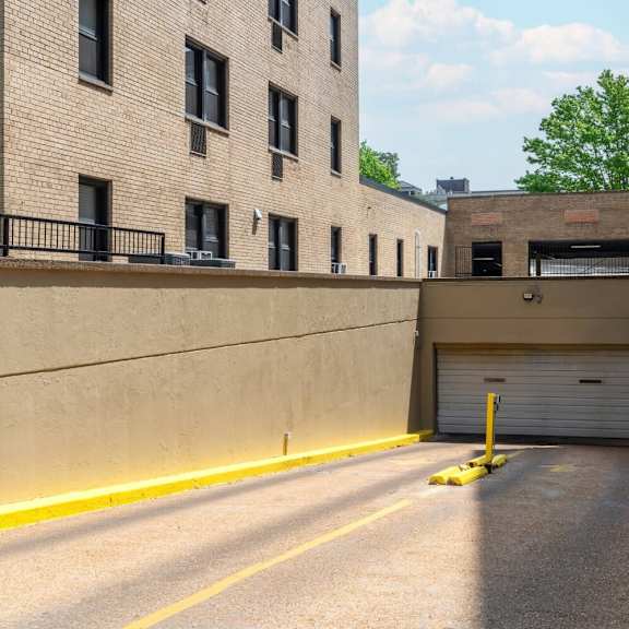 a yellow line runs down the center of a concrete road.