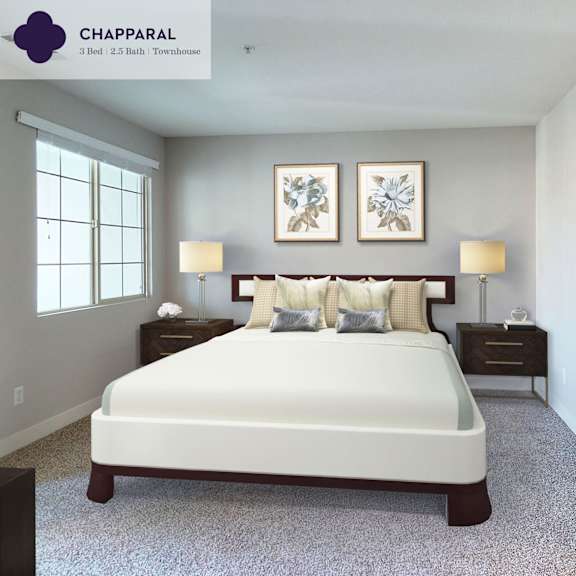 a bedroom with a large bed and two lamps at mission hills, camarillo, 93012
