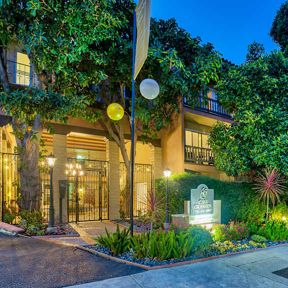 the building in which the hotel is located  at casa granada, los angeles, ca, 90049
