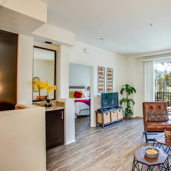living room  at l'estancia, california, 91604