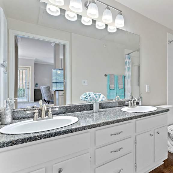 Thumbnail 5 of 11 Well Lit Bathrooms at Ventana Oaks Apartments, Austin, Texas