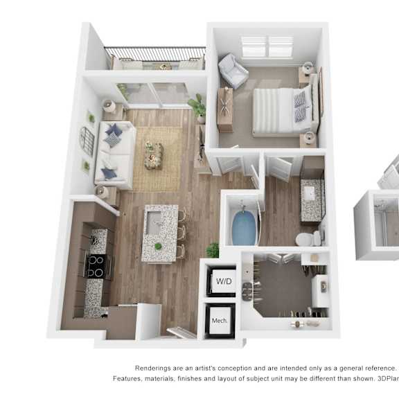 Thumbnail 1 of 2 A1 Floor Plan at Aurora Watson Branch, Mansfield, TX, 76063