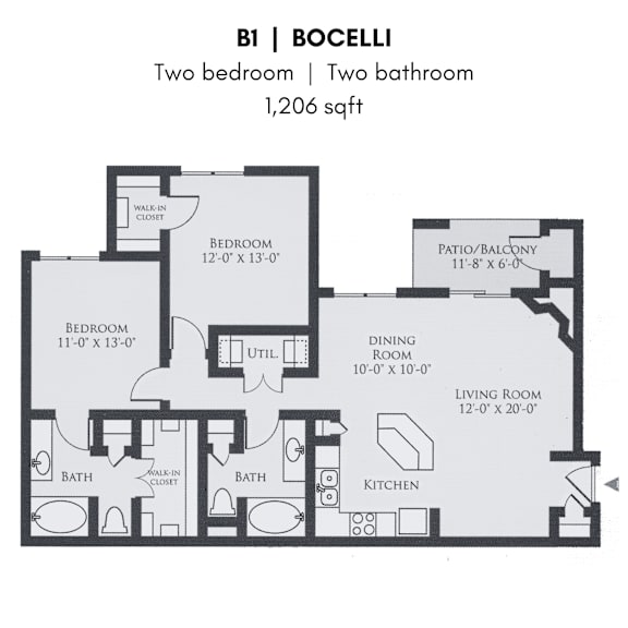 Thumbnail 2 of 16 Bocelli Floor Plan entura Apartments, Plano, TX, 75093