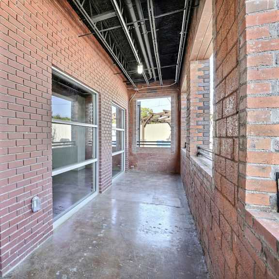 unit 5 patio at 3333 elm street lofts in deep ellum, dallas, texas, tx