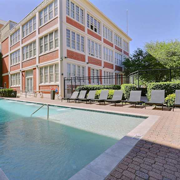 pool at deep ellum lofts in deep ellum, dallas, texas, tx