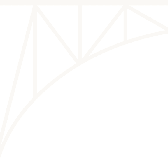 A black background with a white geometric design.