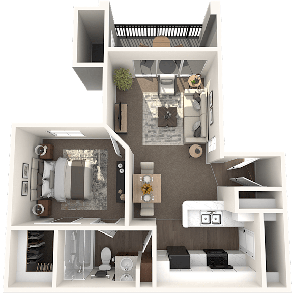 Thumbnail 2 of 2 a floor plan of the apartment