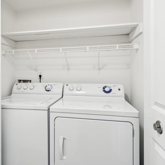 washer dryer in unit at linkhorn bay apartments, virginia beach, va, 23451