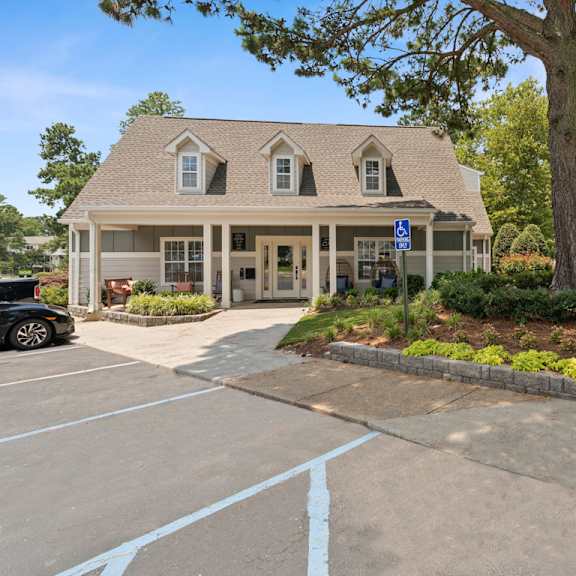 reserved parking lot at linkhorn bay apartments, virginia beach, virginia