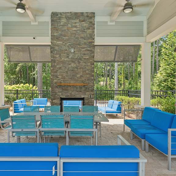 outdoor firepit patio at linkhorn bay apartments, virginia beach, 23451
