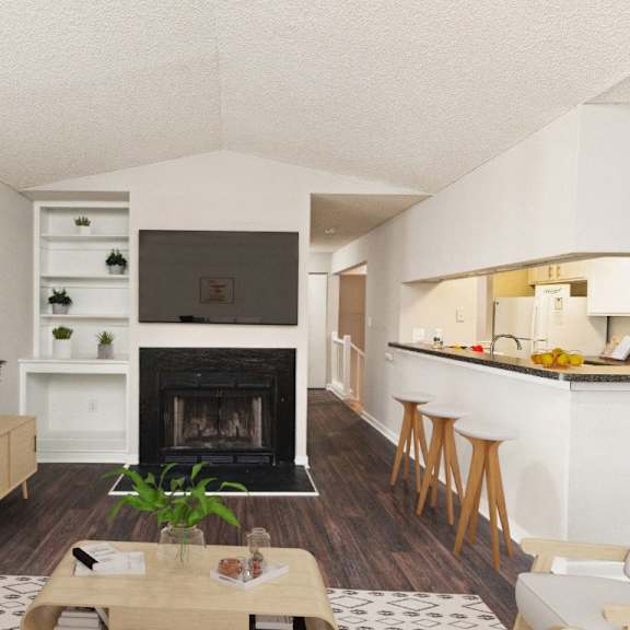 living and kitchen at ashton creek, chester