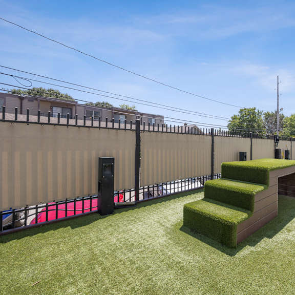 dog park with play area at 45 madison apartments, missouri, 64111