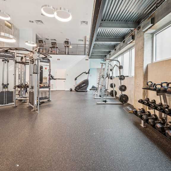 fitness center at the locks tower, richmond, virginia